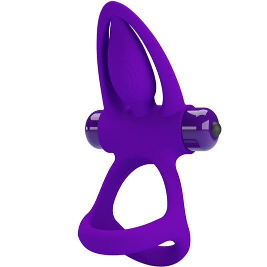 PRETTY LOVE - ANELLO VIBRATORE 10 VIBRAZIONI SILICONE VIOLA