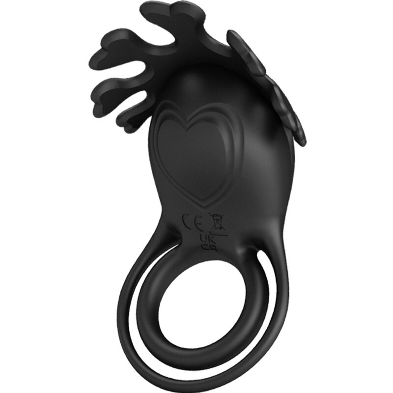 PRETTY LOVE - RUBEN ANELLO VIBRATORE 7 VIBRAZIONI SILICONE NERO