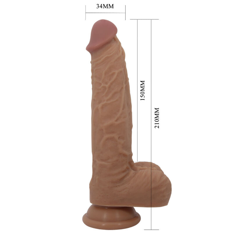 PRETTY LOVE - JONATHAN DILDO SILICONE 3 VIBRAZIONI + 3 MISURE DI INSERIMENTO TELECOMANDO 21 CM