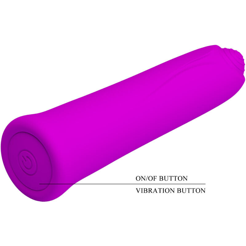 PRETTY LOVE - CURTIS MINI SUPER POWER VIBRATOR 12 VIOLETT-SILIKON-VIBRATIONEN