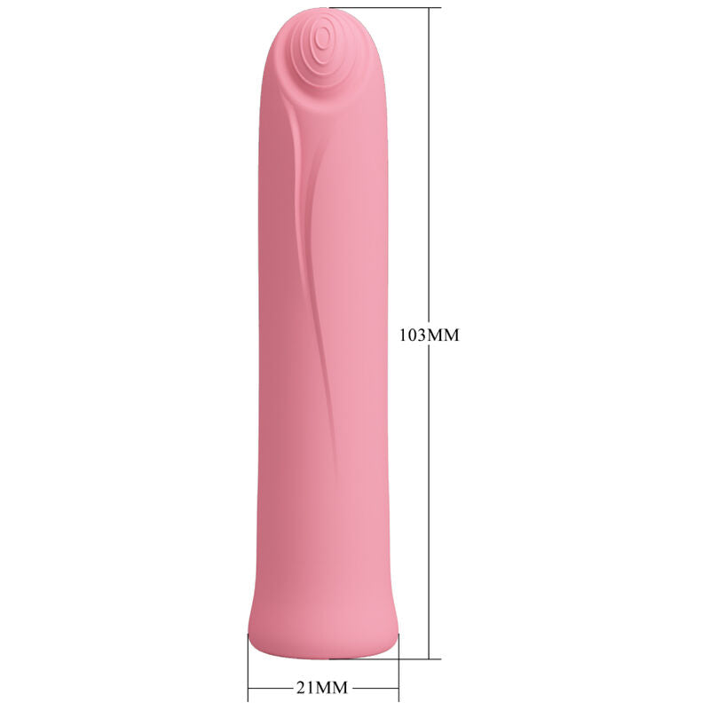 PRETTY LOVE - CURTIS MINI SUPER POWER VIBRATORE 12 VIBRAZIONI IN SILICONE ROSA