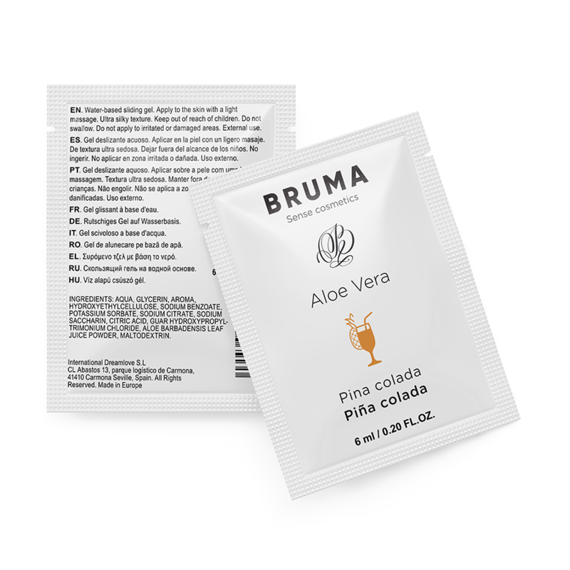 BRUMA - ALOE VERA SLIDING GEL PINA COLADA FLAVOR 6 ML