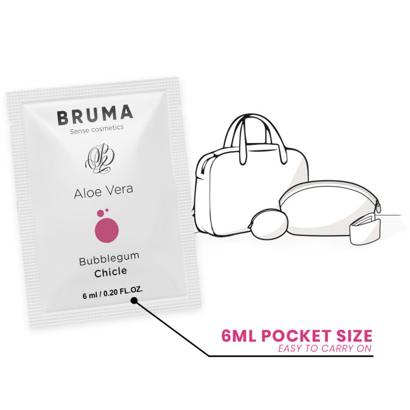 BRUMA - ALOE VERA SLIDING GEL GUSTO BUBBLEGUM 6 ML