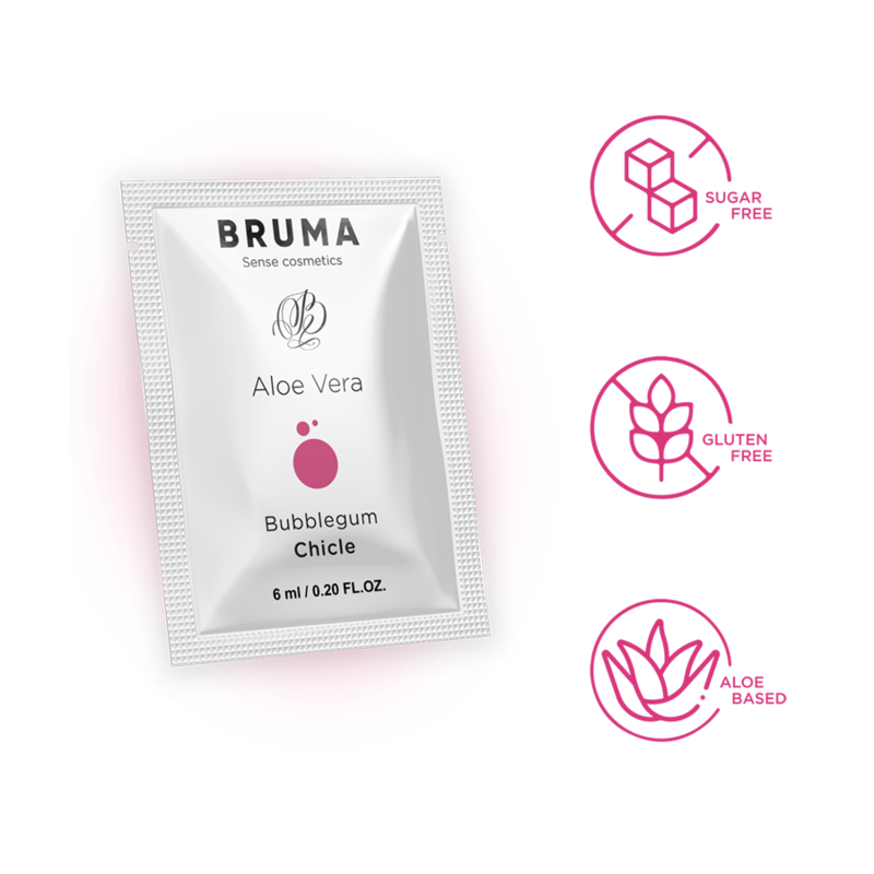 BRUMA - ALOE VERA SLIDING GEL GUSTO BUBBLEGUM 6 ML