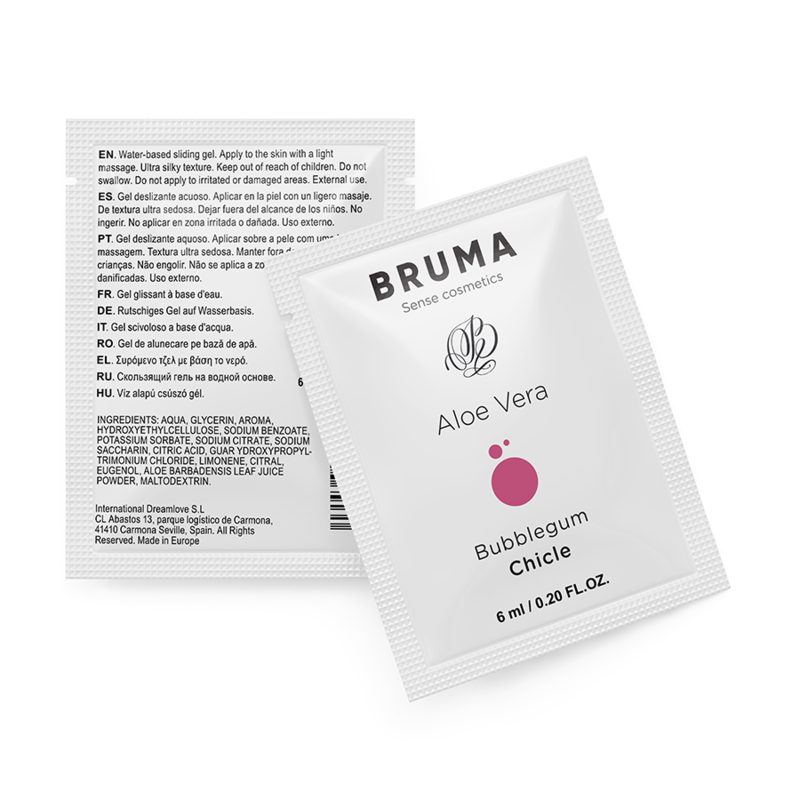 BRUMA - ALOE VERA SLIDING GEL BUBBLEGUM FLAVOR 6 ML