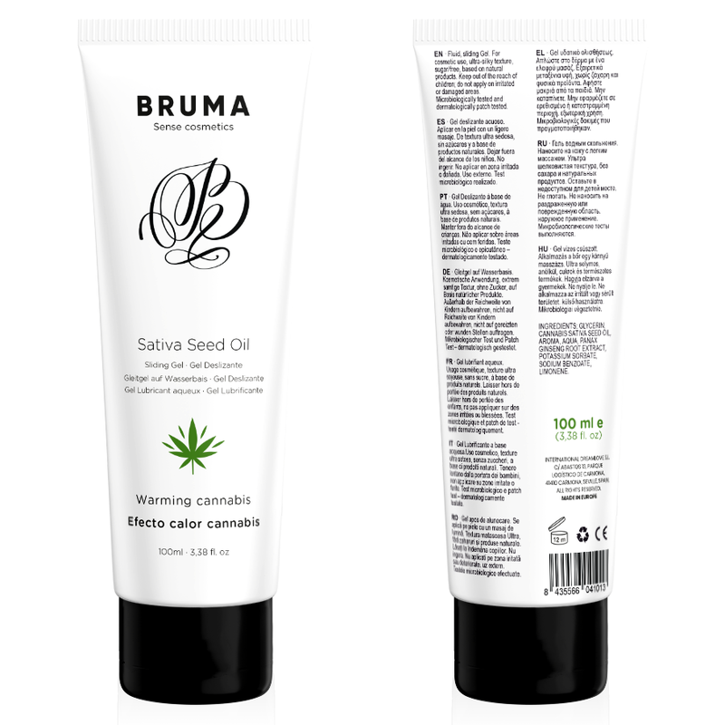 BRUMA - SATIVA SEED OIL SLIDING GEL RISCALDANTE AROMA CANNABIS 100 ML