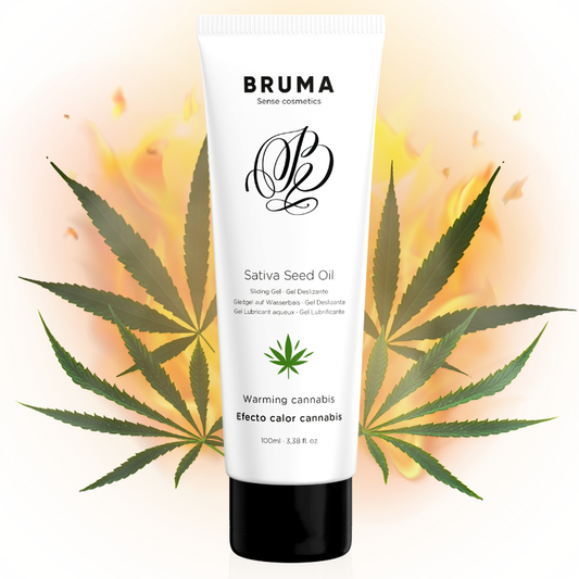 BRUMA - SATIVA SEED OIL SLIDING GEL WARMING CANNABIS FLAVOR 100 ML