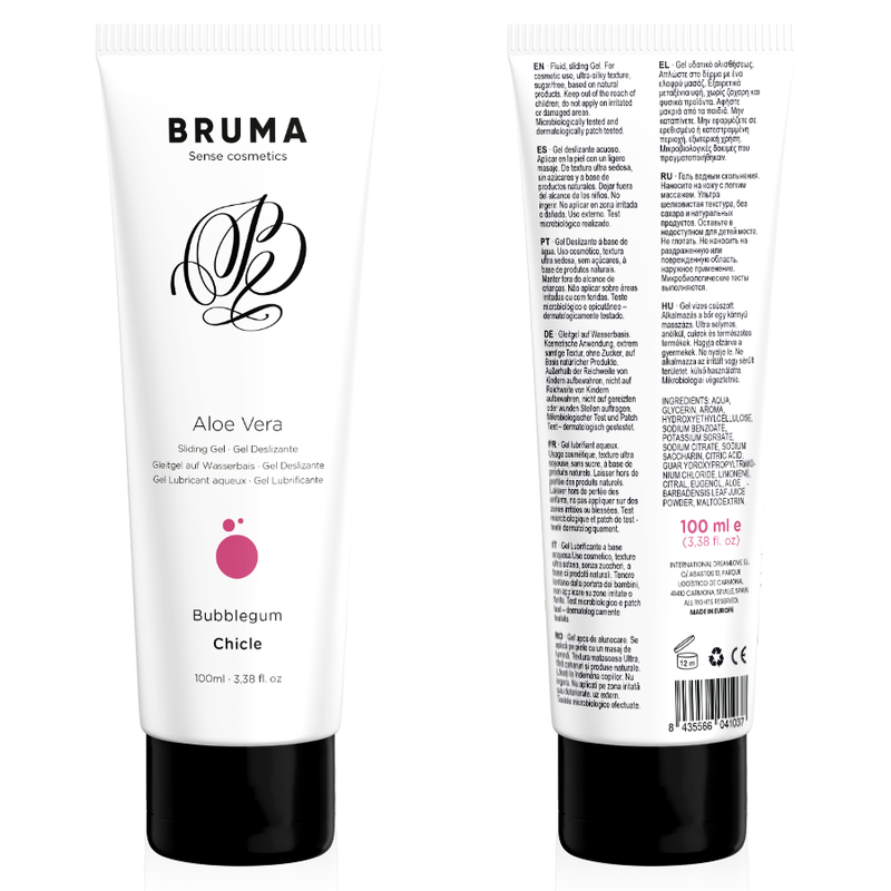 BRUMA - ALOE VERA SLIDING GEL BUBBLEGUM FLAVOR 100 ML