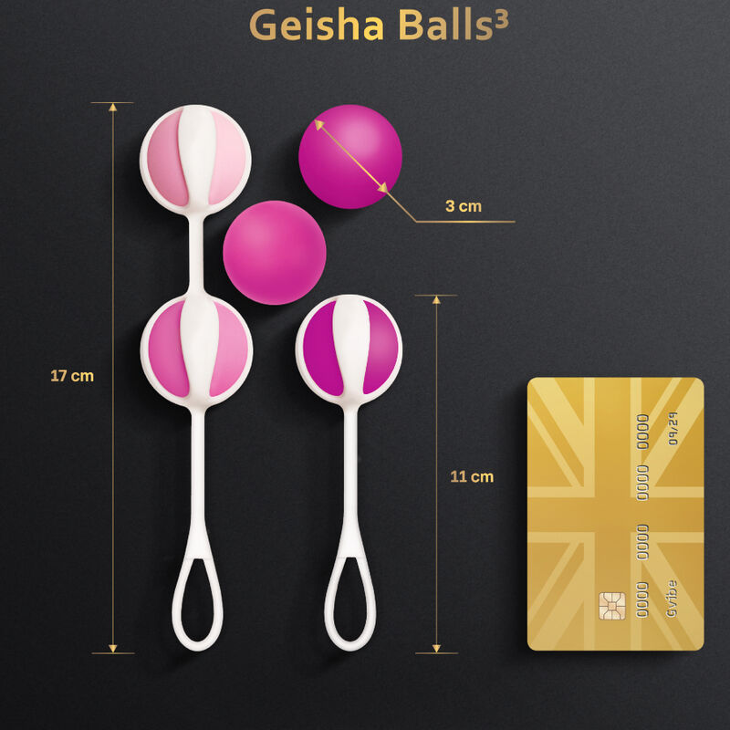 G-VIBE - SET 5 GEISHA BALLS3 PINK