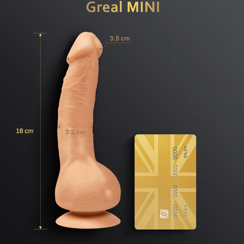 G-VIBE - GREAL MINI VIBRATORE DILDO SILICONE NATURALE