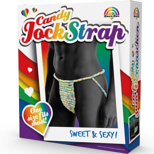 SPENCER &amp; FLEETWOOD - RAINBOW CANDY TANGA CANDY JOCKSTRAP