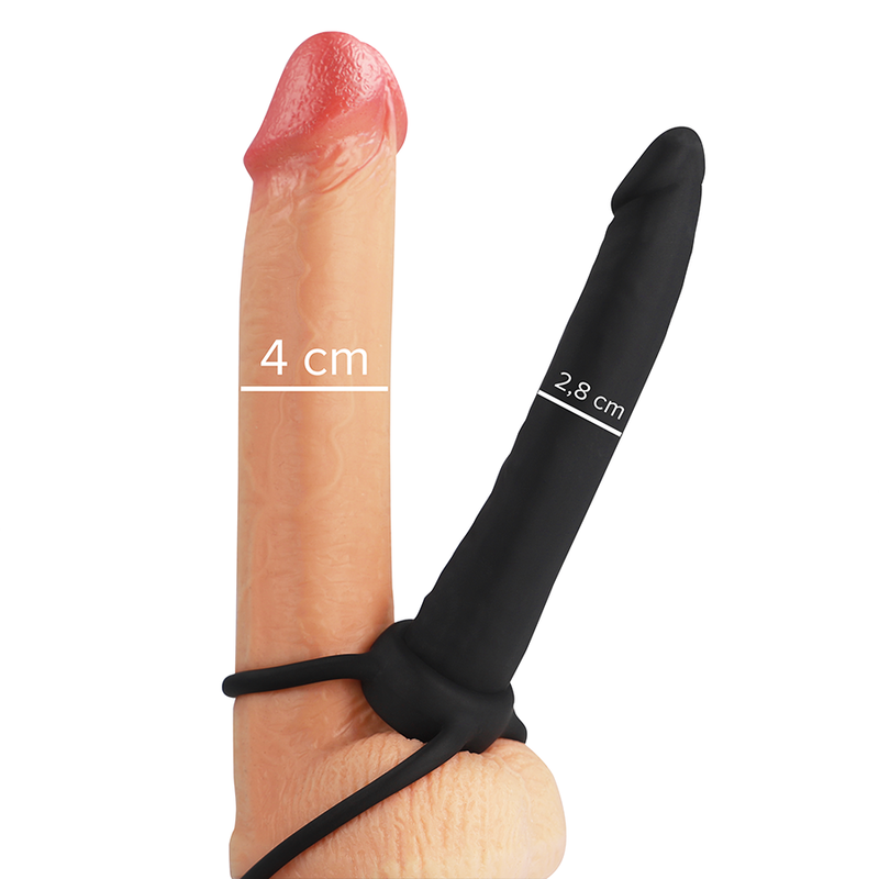 MYTHOLOGIE - COBI ONYX ANAL DILDO MIT SCHWANZ- UND HODENRING 13 CM SILIKON