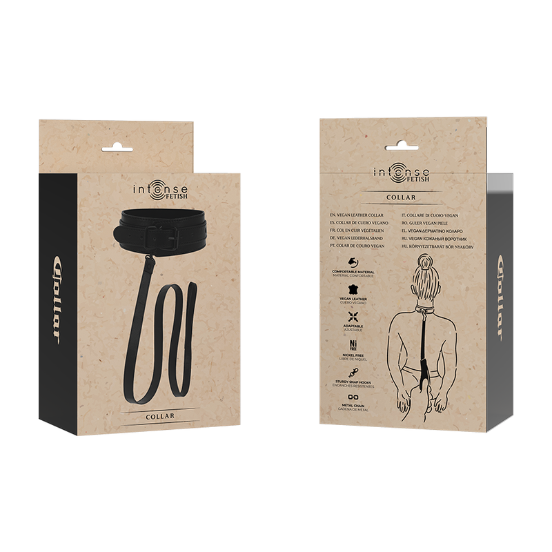 INTENSO - COLLARE IN PELLE VEGAN FETISH