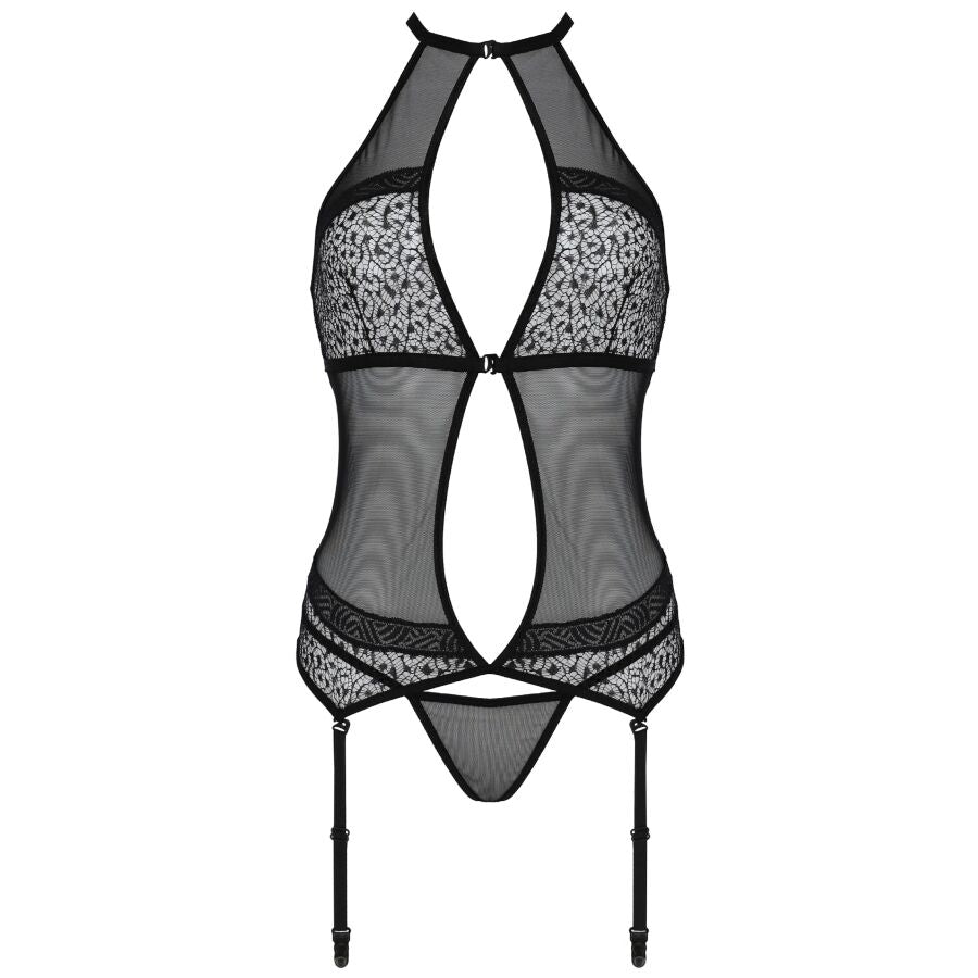 PASSION - SATARA KORSETT EROTIC LINE SCHWARZ S/M