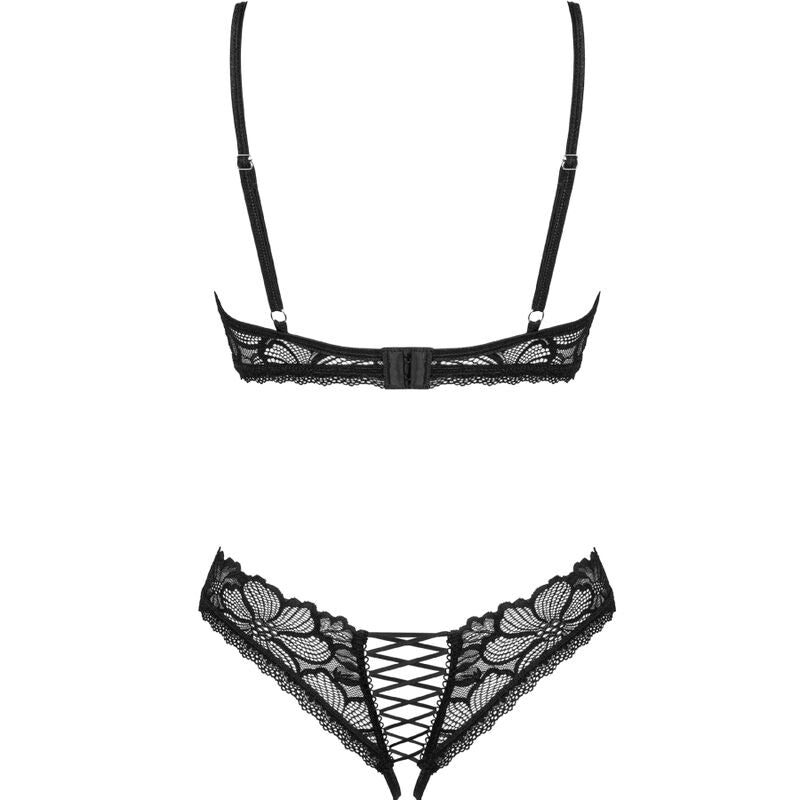 OBSESSIVE - SERAFIA SET ZWEITEILIG CUPLESS XL/XXL