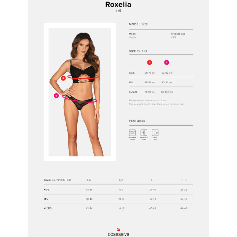 OBSESSIVE - ROXELIA SET DUE PEZZI XS/S