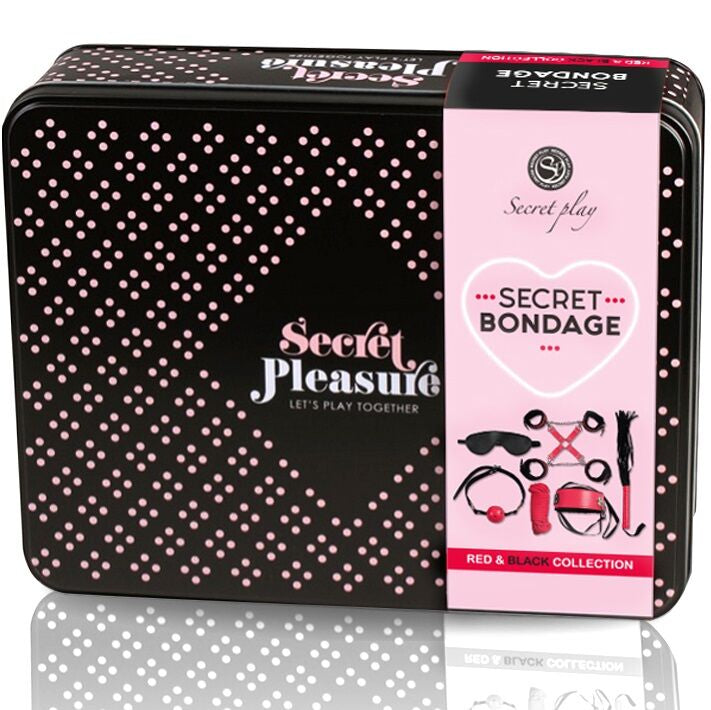 SECRETPLAY - BDSM SET 6 PEZZI COLLEZIONE ROSSA