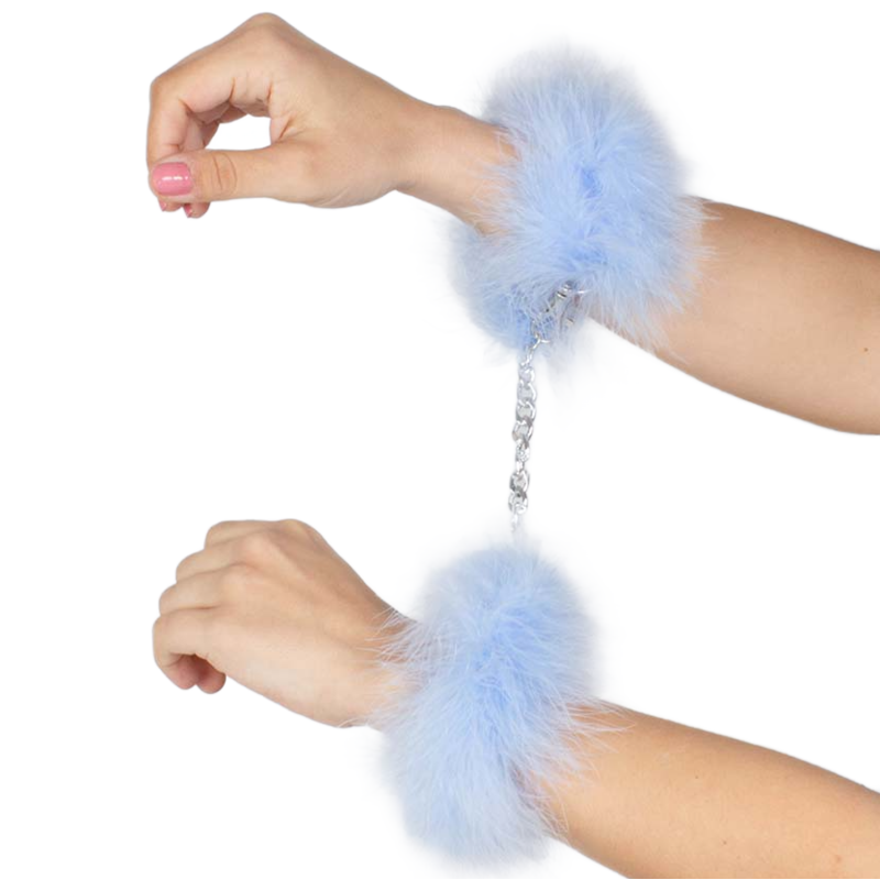 SECRETPLAY - MANETTE MARABOU LUCE BLU