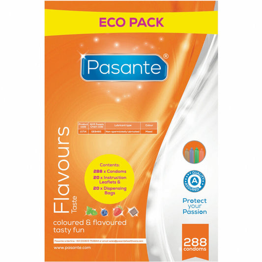 PASANTE - PRESERVATIVI ECO PACK GUSTI BUSTA 288 UNITÀ