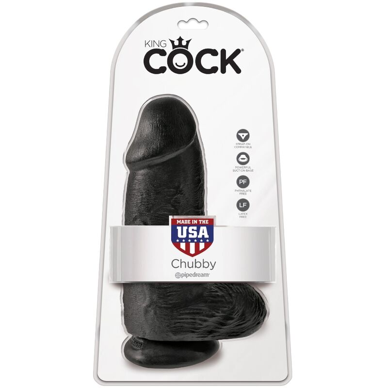 KING COCK - CHUBBY REALISTISCHER PENIS 23 CM SCHWARZ