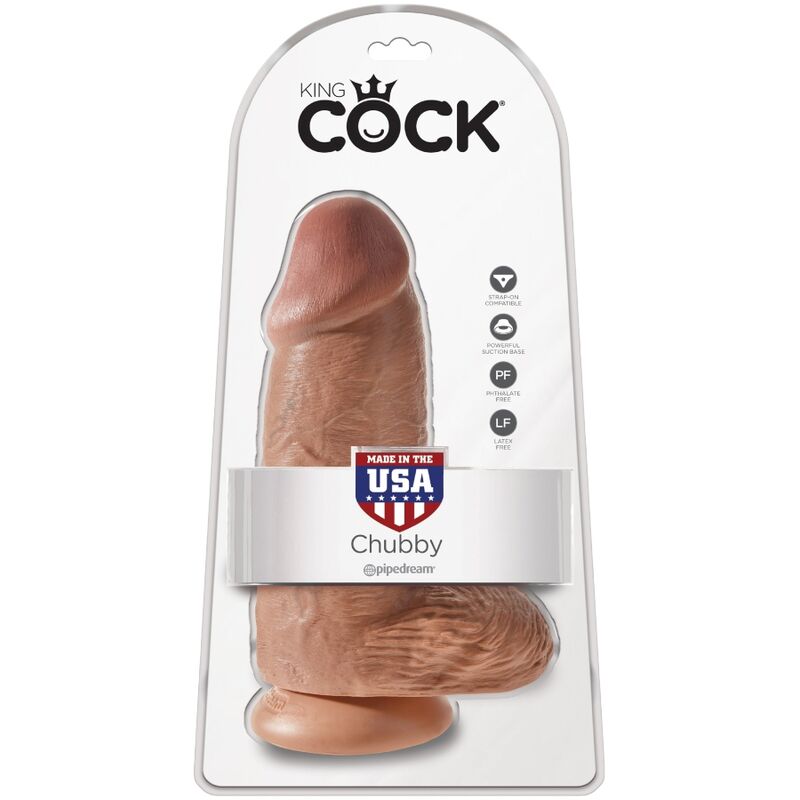 KING COCK - PENE REALISTICO CHUBBY 23 CM CARAMELLO