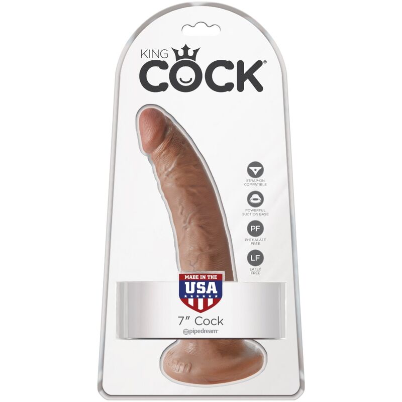 KING COCK - PENE REALISTICO 17,5 CM CARAMELLO