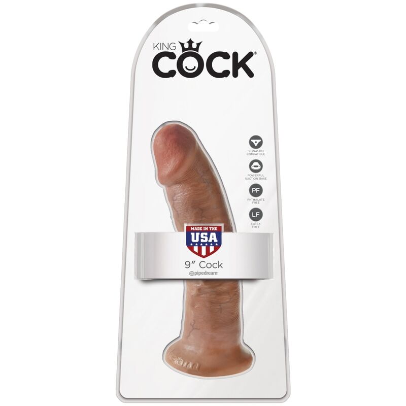 KING COCK - PENE REALISTICO 21,7 CM CARAMELLO