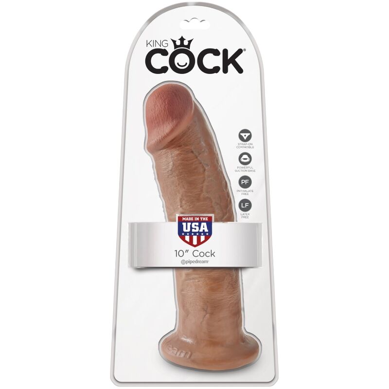 KING COCK - REALISTISCHER PENIS 24 CM KARAMELL