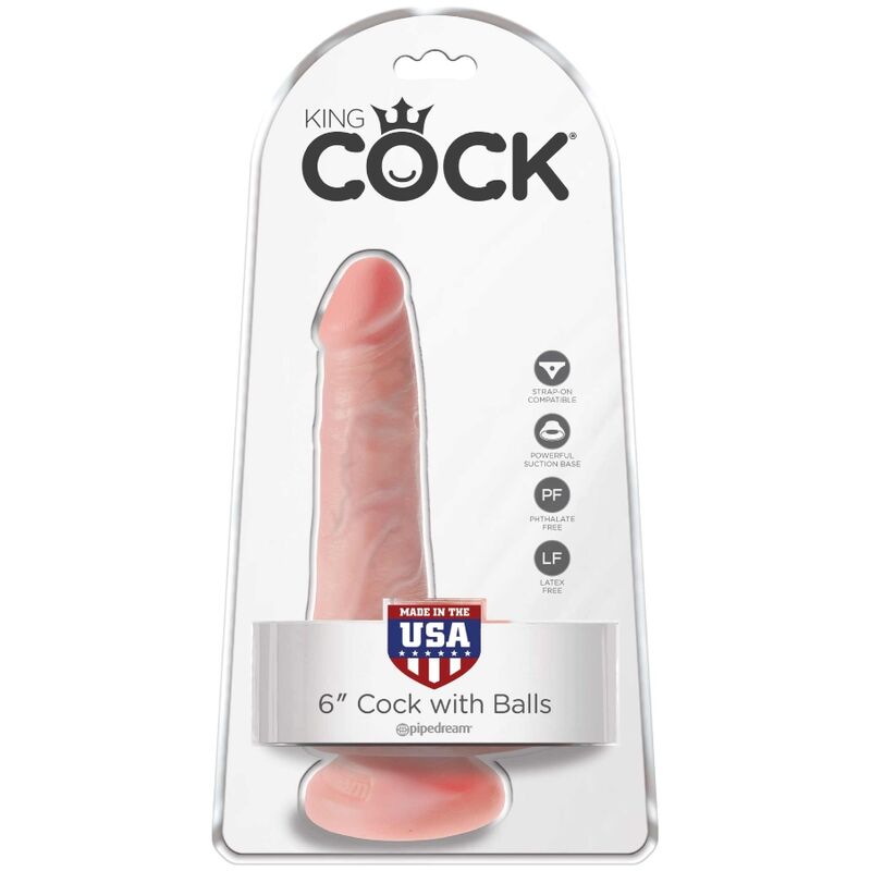 KING COCK - REALISTISCHER PENIS MIT HODEN 13,5 CM LEICHT