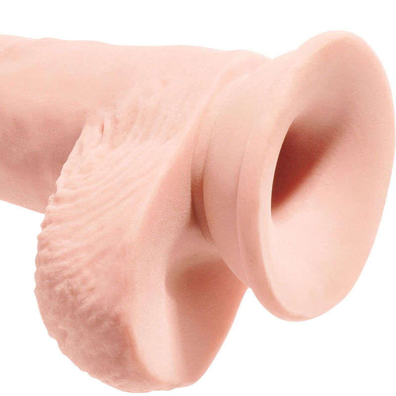 KING COCK - PENE REALISTICO CON PALLE 19,4 CM LEGGERO