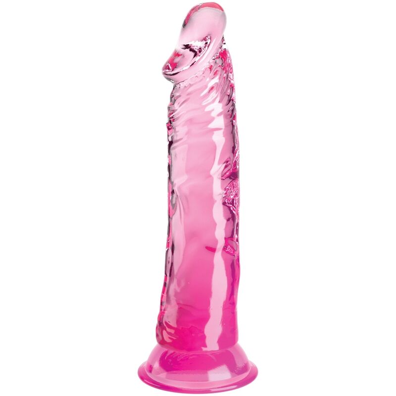 KING COCK - PENE REALISTICO TRASPARENTE 19,7 CM ROSA