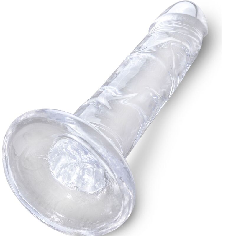 KING COCK - PENE REALISTICO TRASPARENTE 15,5 CM