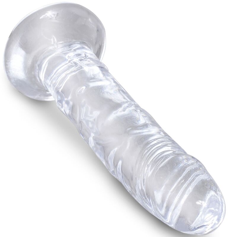 KING COCK - PENE REALISTICO TRASPARENTE 15,5 CM