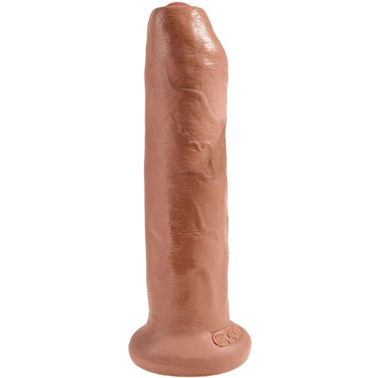 KING COCK - UNBESCHNITTENER REALISTISCHER PENIS 17,8 CM KARAMELL