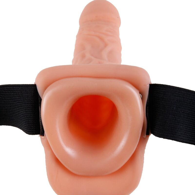 SERIE FETISH FANTASY - IMBRACATURA REGOLABILE TELECOMANDO PENE REALISTICO CON TESTICOLI 17,8 CM