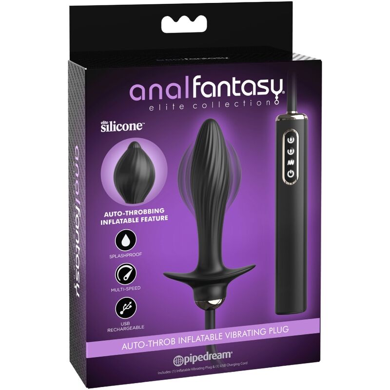 COLLEZIONE ANAL FANTASY ELITE - TAPPO GONFIABILE E VIBRATORE AUTO-THROB