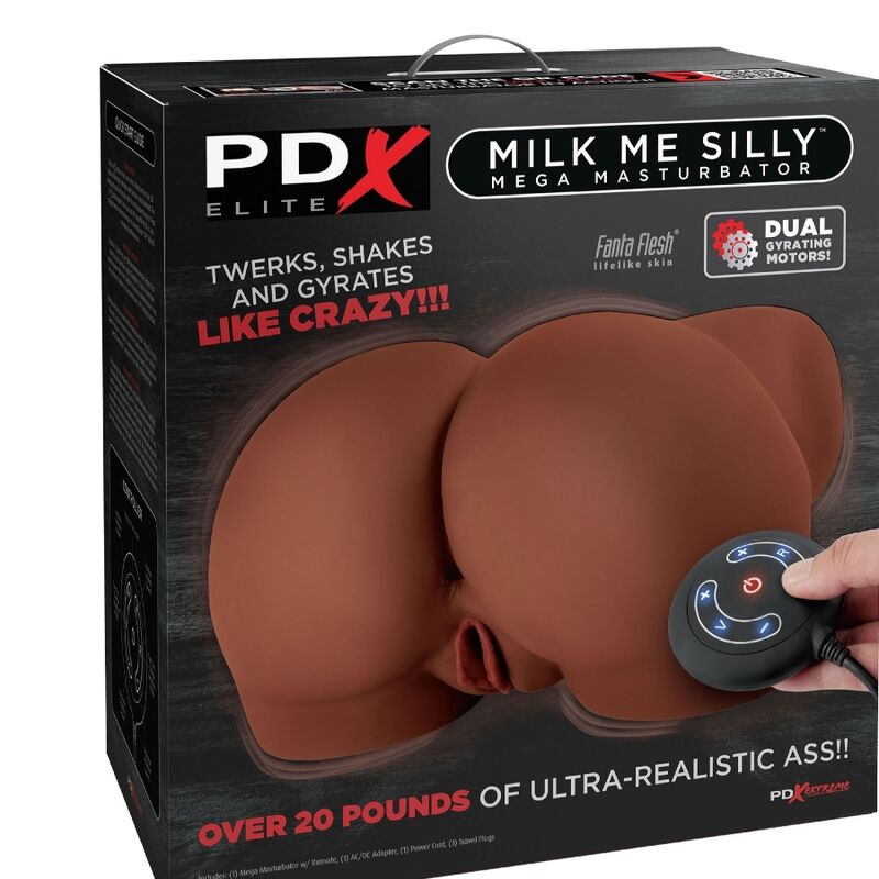 PDX ELITE - MEGA-MASTURBATOR, MILCH FÜR MEINE ALTE VAGINA UND ANO, BRAUN