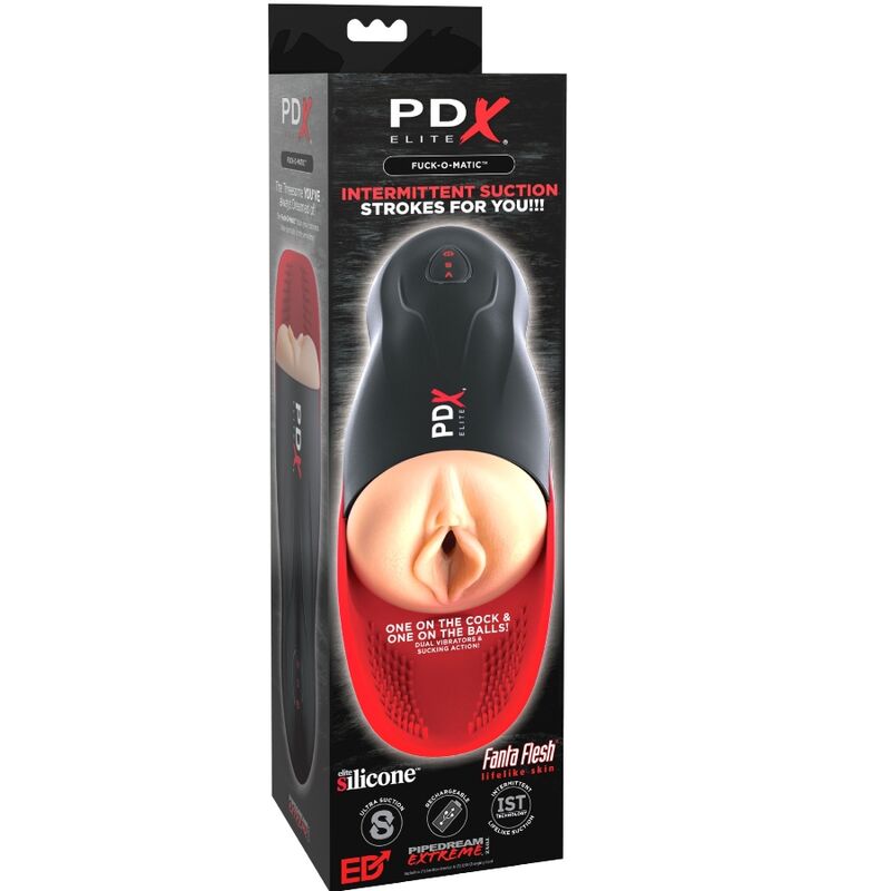 PDX ELITE - STROKER FUCK-O-MATIC VAGINA DOPPELVIBRATION PENIS &amp; HODEN