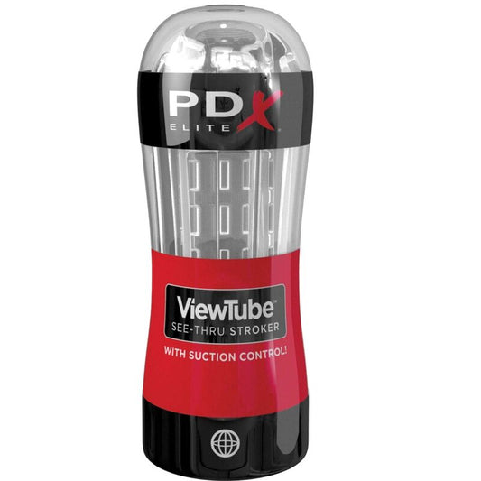 PDX ELITE - STROKER VIEWTUBE CONTROL SAUGUNG TRANSPARENT