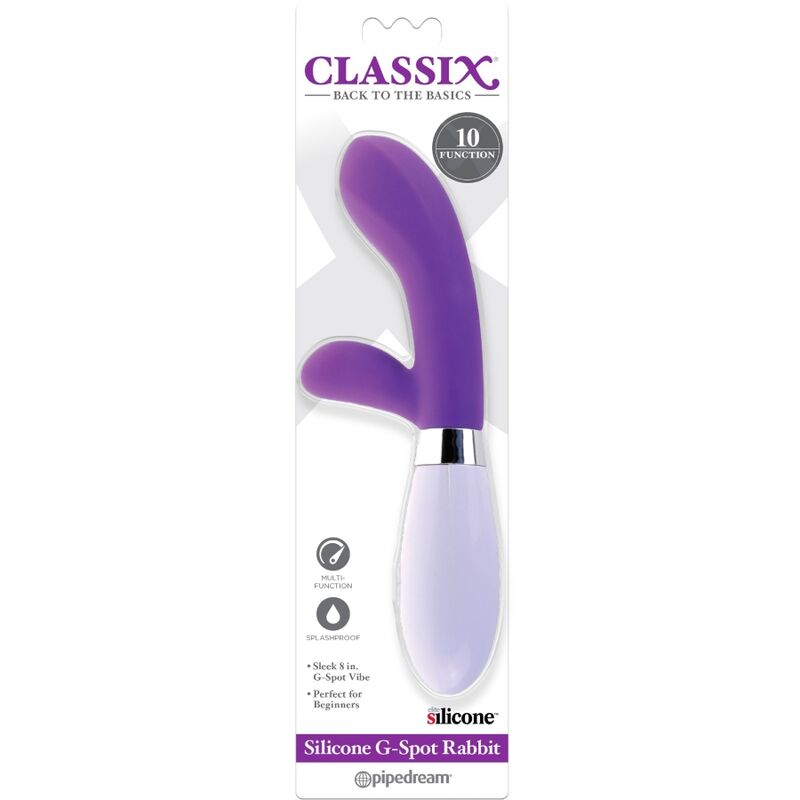 CLASSIX - VIBRATORE CONIGLIO PUNTO G SILICONE VIOLA