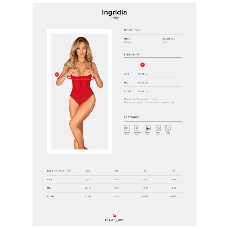 OBSESSIVE - INGRIDIA SENZA CAVALLO ROSSO XS/S