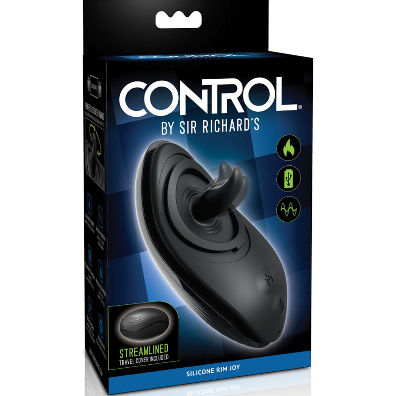 SIR RICHARDS - ANALSTIMULATOR RIM JOY VIBRATOR &amp; SILIKON SCHWARZ