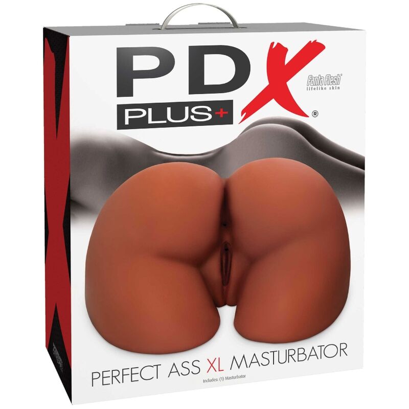 PDX PLUS - PERFECT ASS XL DOPPIO INGRESSO MASTURBATORE MARRONE