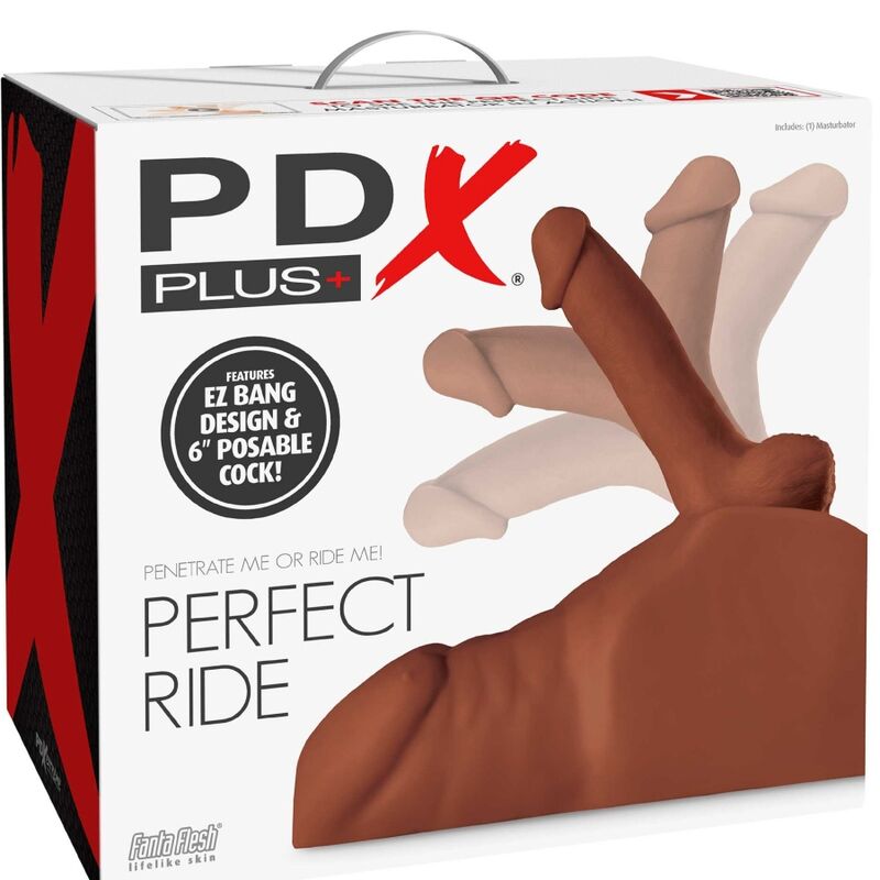 PDX PLUS - MASTURBATORE PERFETTO PER PENE E ANO MARRONE