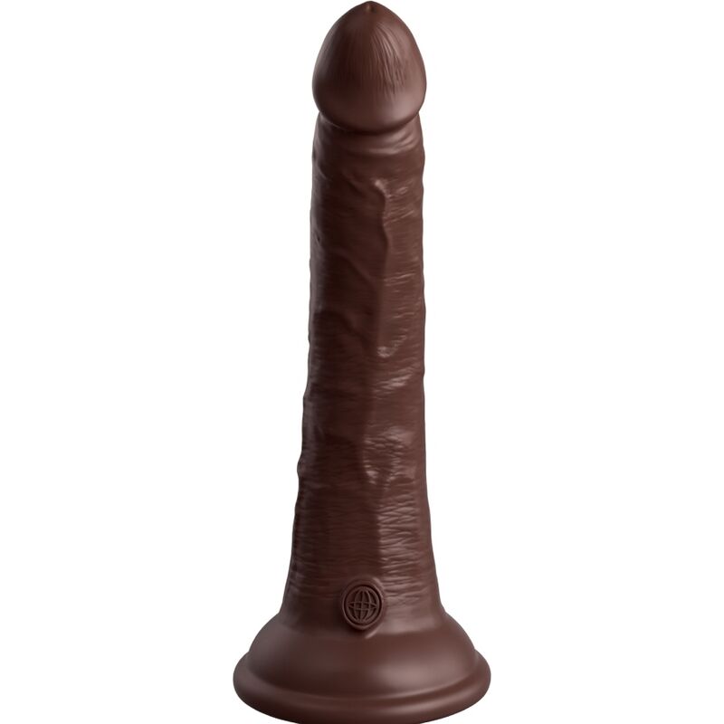 KING COCK - ELITE REALISTISCHER SILIKONDILDO 17,8 CM BRAUN