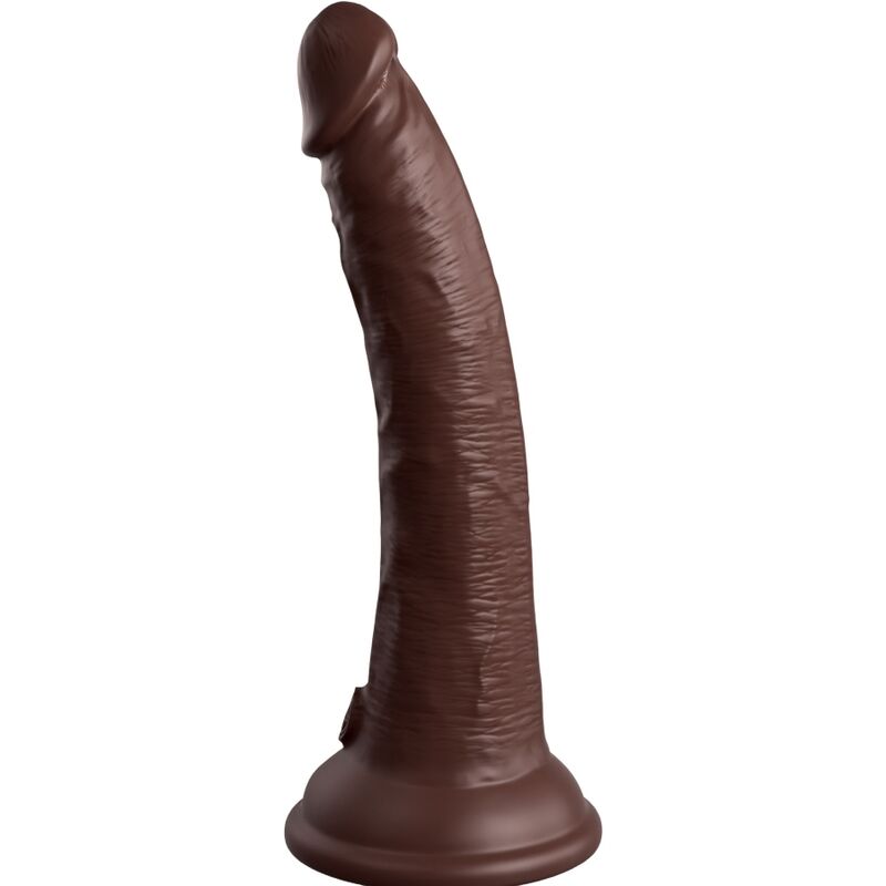 KING COCK - ELITE REALISTISCHER SILIKONDILDO 17,8 CM BRAUN