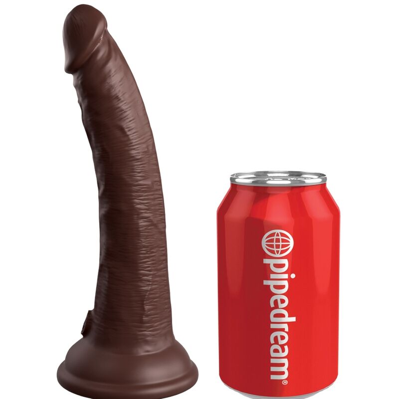 KING COCK - ELITE REALISTICO DILDO IN SILICONE 17,8 CM MARRONE