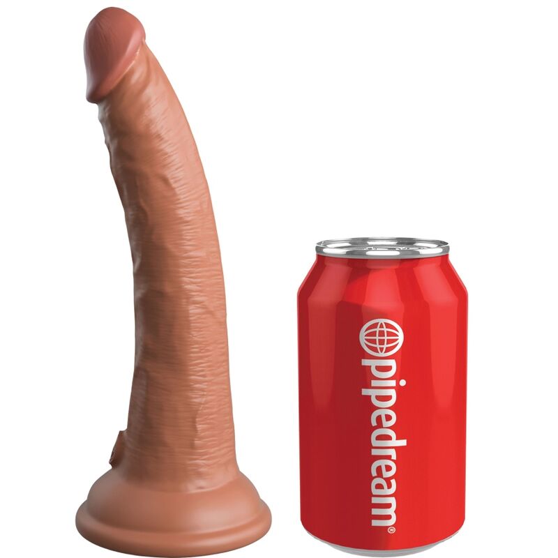 KING COCK - ELITE REALISTISCHER SILIKONDILDO 17,8 CM KARAMELL