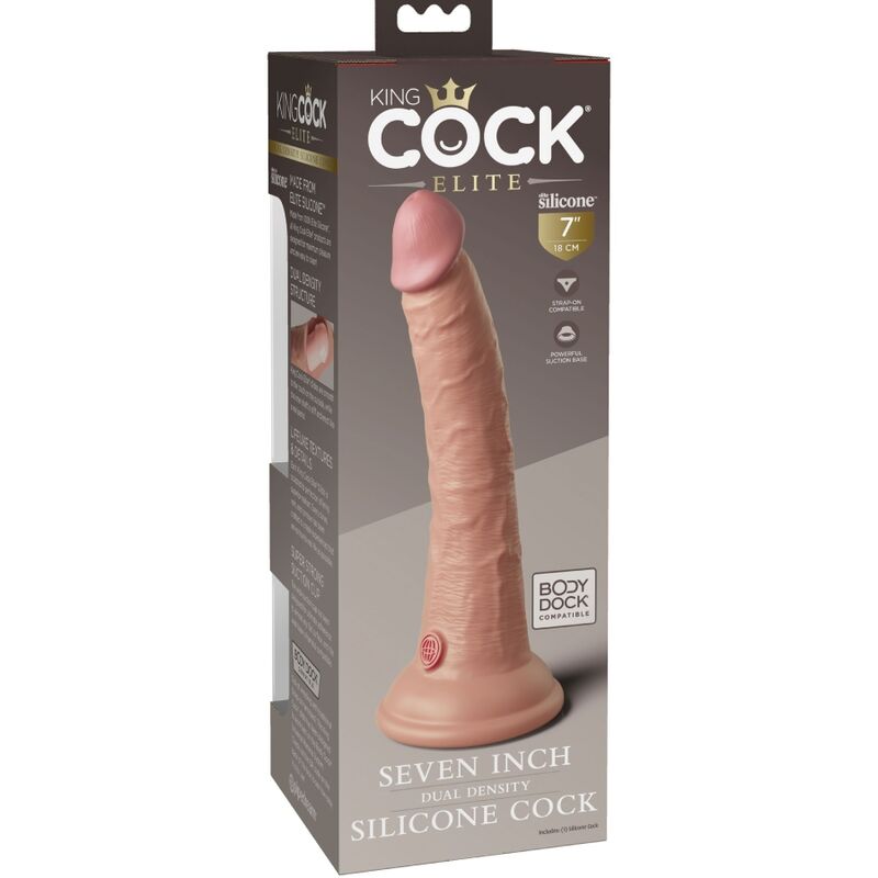 KING COCK - DILDO IN SILICONE REALISTICO ELITE 17,8 CM