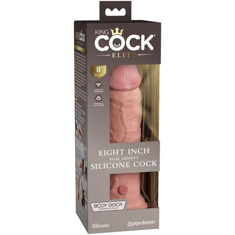 KING COCK - ELITE REALISTISCHER SILIKONDILDO 20,3 CM